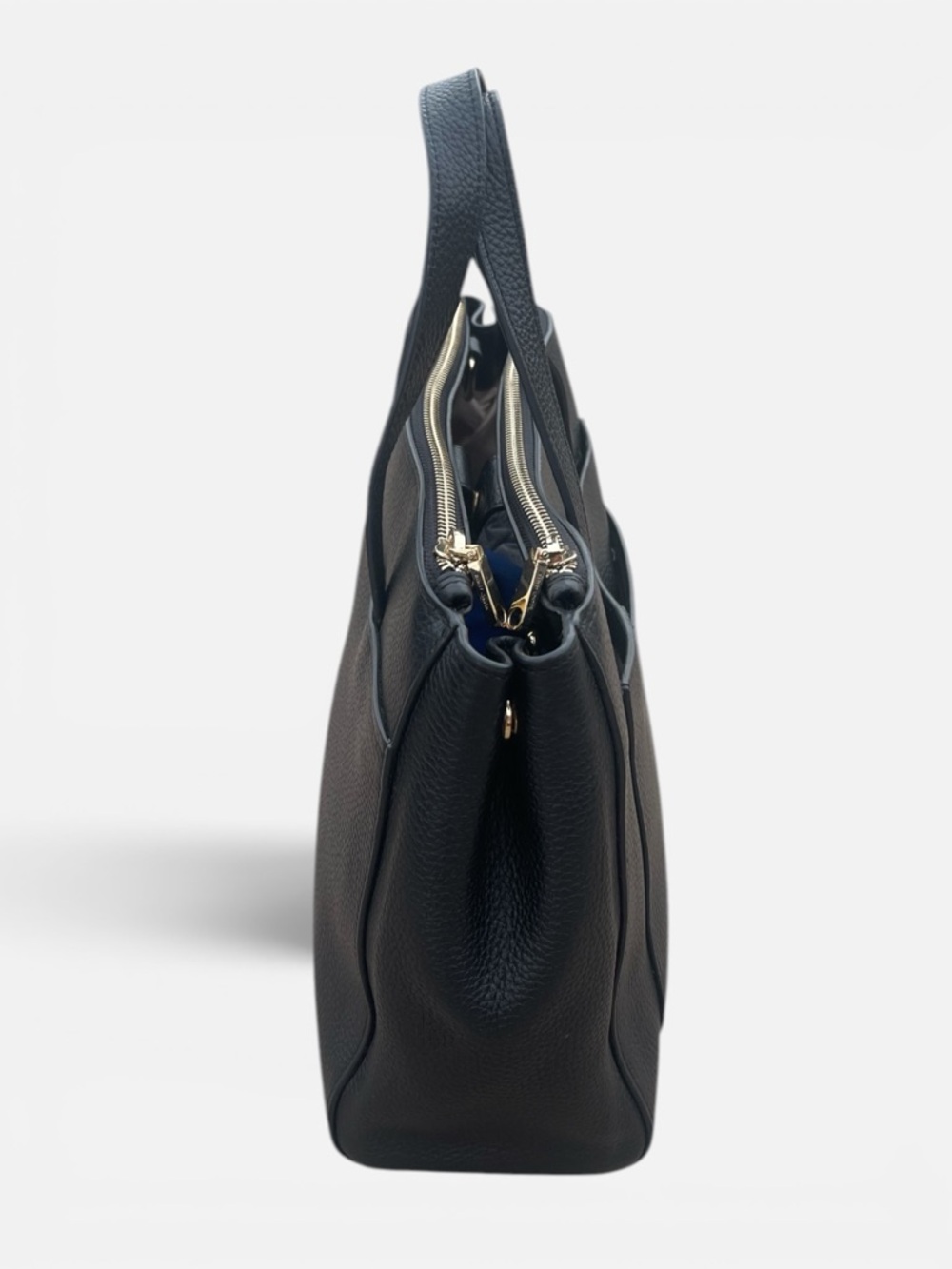 Radley London Black Pebble Leather Tote Bag with Gold Hardware - Modern - Picture 2 of 7